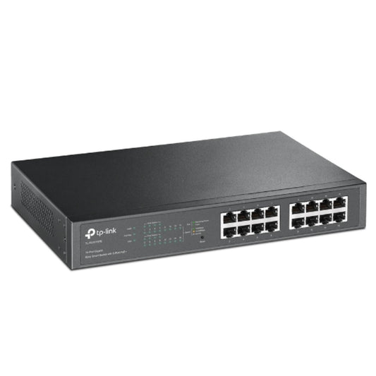TP-Link TL-SG1016PE 16-Port Gigabit Easy Smart Switch 8-Port PoE Rack Mountable Desktop, 32Gbps Switching Capacity,8K MAC Address Table