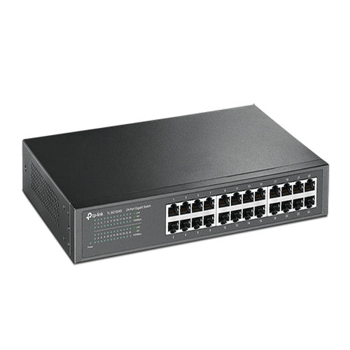 TP-Link TL-SG1024D 24-Port Gigabit Desktop Rackmount Unmanaged Switch energy-efficient Supports MAC Plug play 48Gbps Switching Capacity