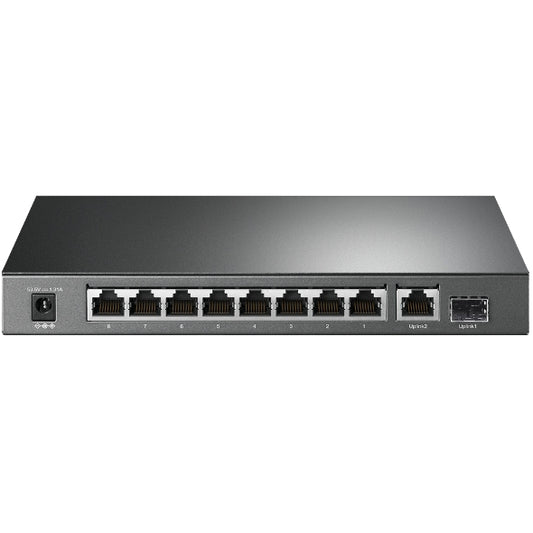 TP-Link TL-SG1210P 10-Port Gigabit Desktop Switch with 8-Port PoE IGMP Snooping 1 Gigabit SFP Slot, Fanless