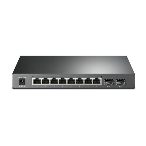 TP-Link SG2210P 8-Port Gigabit Smart PoE Switch with 2 SFP Slots L2 L3 L4 QoS and IGMP Snooping WEB CLI Managed 53W, Fanless, Omada SDN
