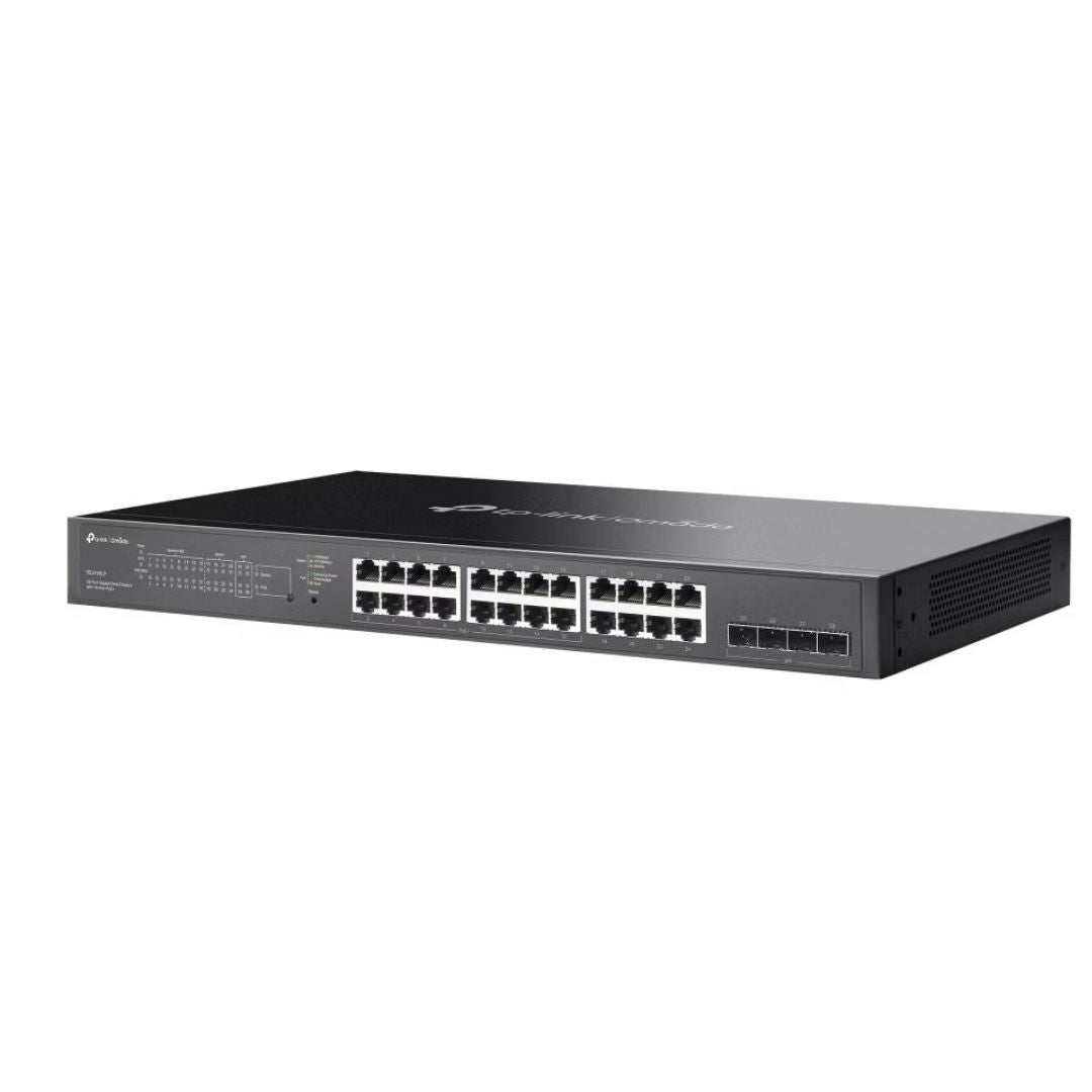 TP-Link SG2428LP Omada 28-Port Gigabit Smart Switch with 16-Port PoE, 16 Gigabit 802.3af at PoE ports, 8 Gigabit non-PoE RJ45 ports and 4 Gigabit
