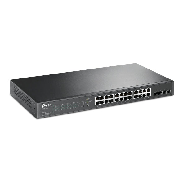TP-Link SG2428P JetStream 28-Port Gigabit Smart Switch 24-Port PoE 4 Gigabit SFP, Omada SDN, 802.1p CoS DSCP QOS, Rack Mountable