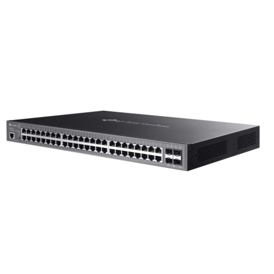 TP-Link SG3452XMPP Omada 48-Port Gigabit and 4-Port 10GE SFP L2 Managed Switch with 40-Port PoE 8-Port PoE