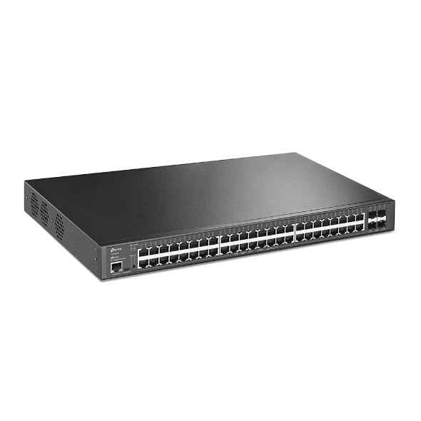 TP-Link SG3452XP Omada 48-Port PoE Gigabit L2 Managed Switch with 4 10GE SFP Slots, Integration with Omada SDN Controller,Static Routing, OAM, DDM,