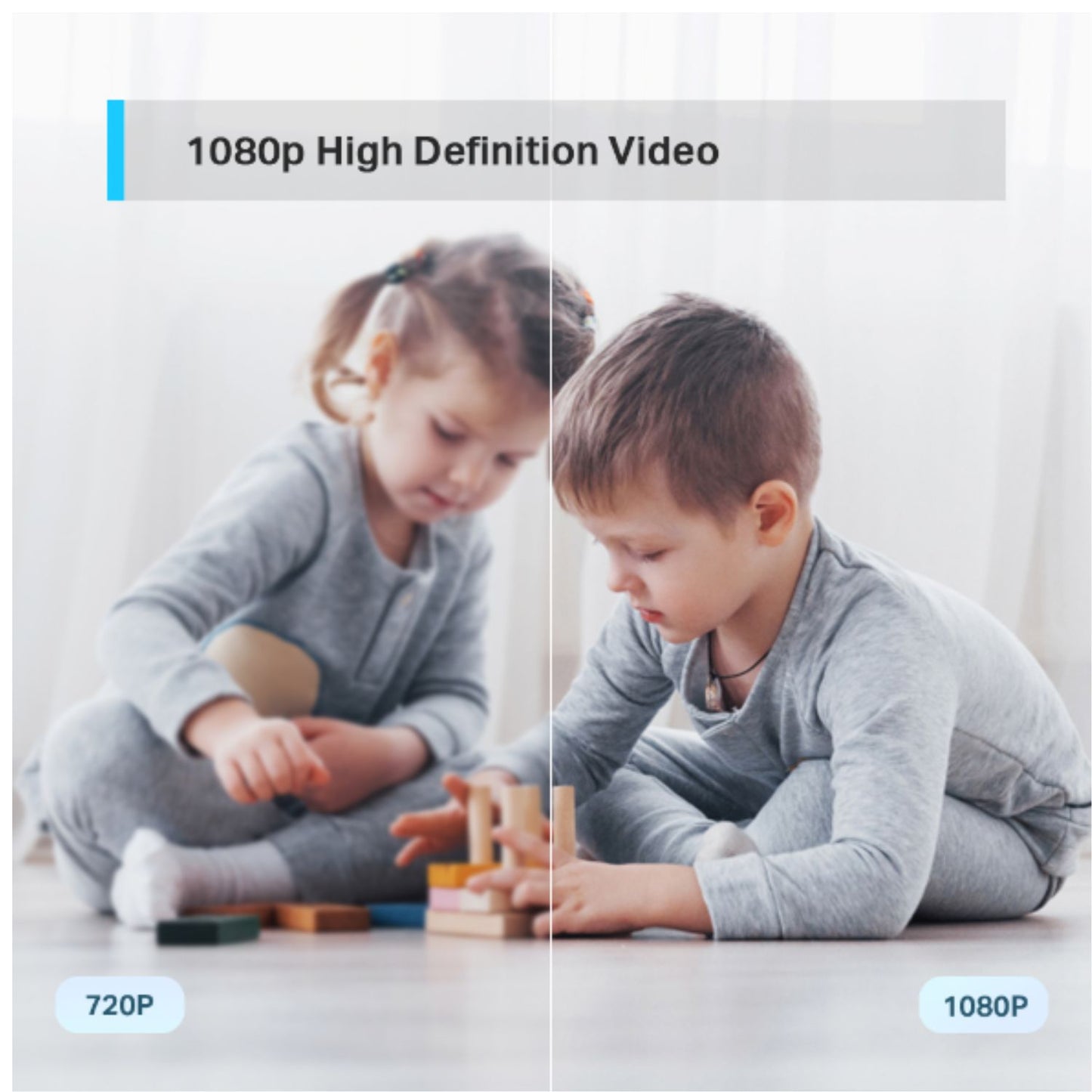 TP-Link TC70 Pan Tilt Home Security Wi-Fi Camera,1080P Full HD,Two-Way Audio,Night Vision,Sound Light Alarm