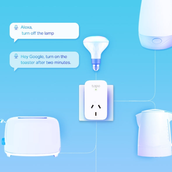 TP-Link Tapo P110 Mini Smart Wi-Fi Socket, Energy Monitoring, Tapo App, Remote Control, Schedule Timer, Voice Control, Away Mode, Easy Setup