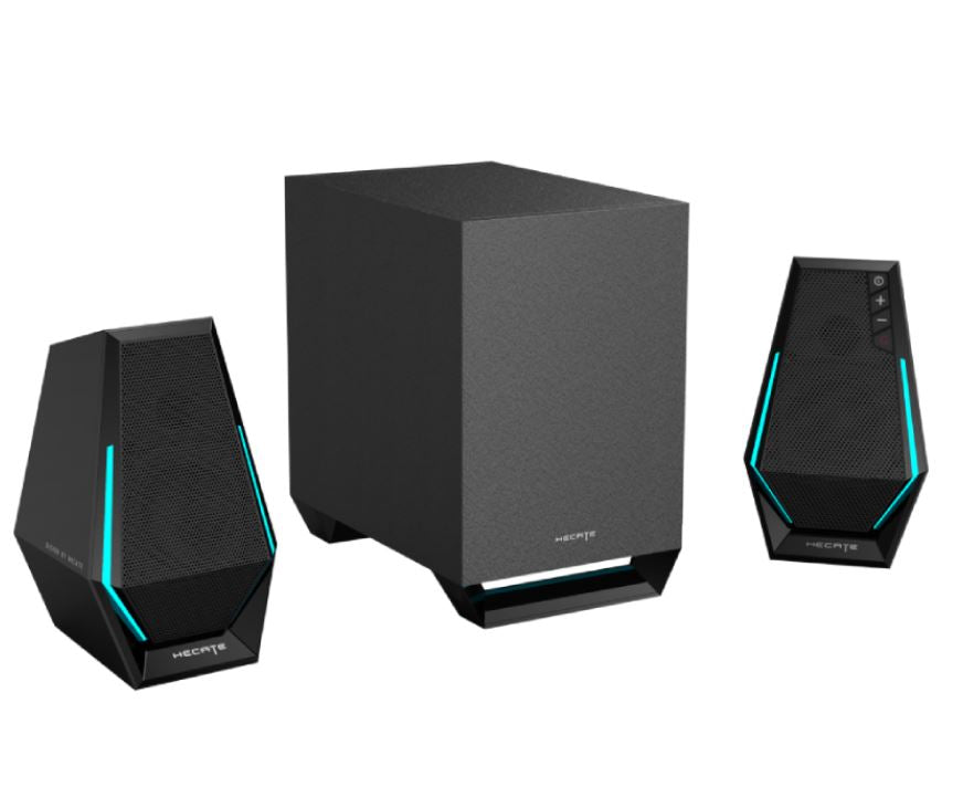 Edifier G1500 MAX 2.1 Wireless Gaming Speakers - 2.5 ft full range speaker driver unit and equipped with a 4 ft subwoofer for optimum bass