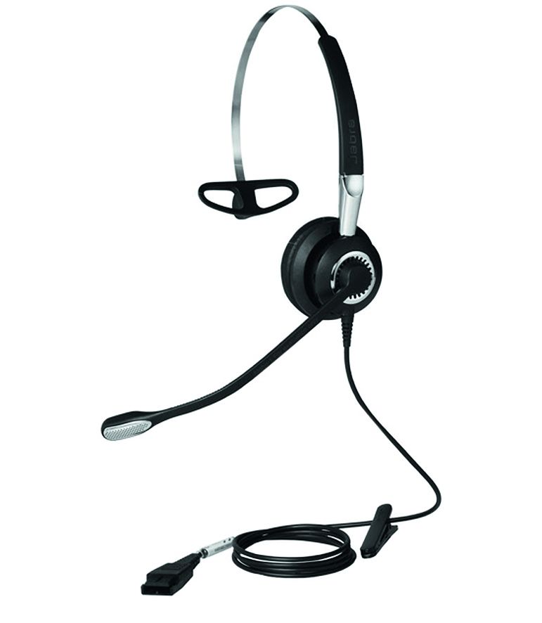 Jabra BIZ 2400 II Mono QD - 3 in 1 Mic. 72 UNC Corded Headset, Better Conversation, Better Sound, HD Voice, Coise-Cancelling