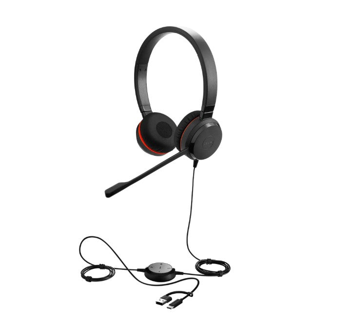 Jabra Evolve 30 II, USB C A Stereo Stereo UC, Great calls and music, Plug-and-play connectivity, Manage calls easily, Flexible connectivity via 3.5 mm
