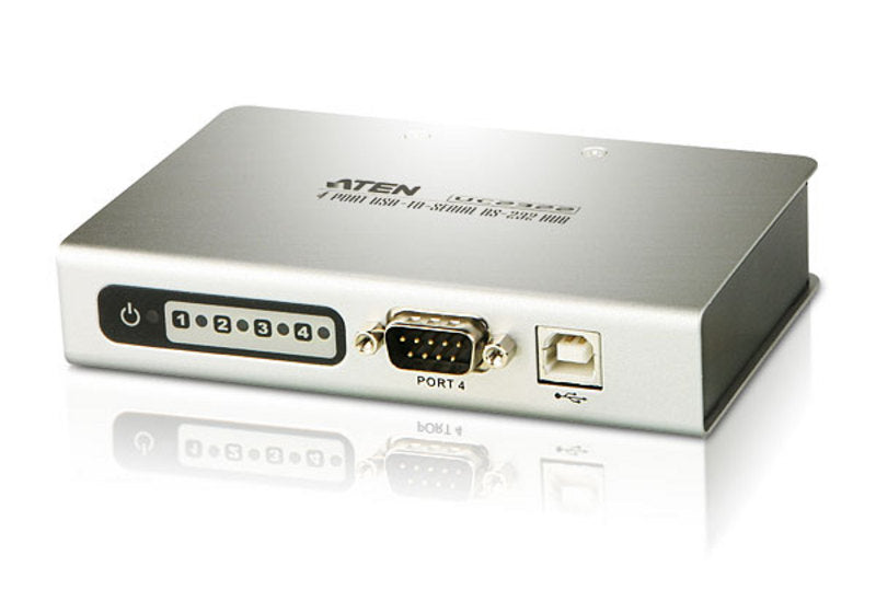 Aten Serial Hub 4 Port USB to RS232 Converter w 1.8m cable, Supports Hot-Swapping Plug and Play