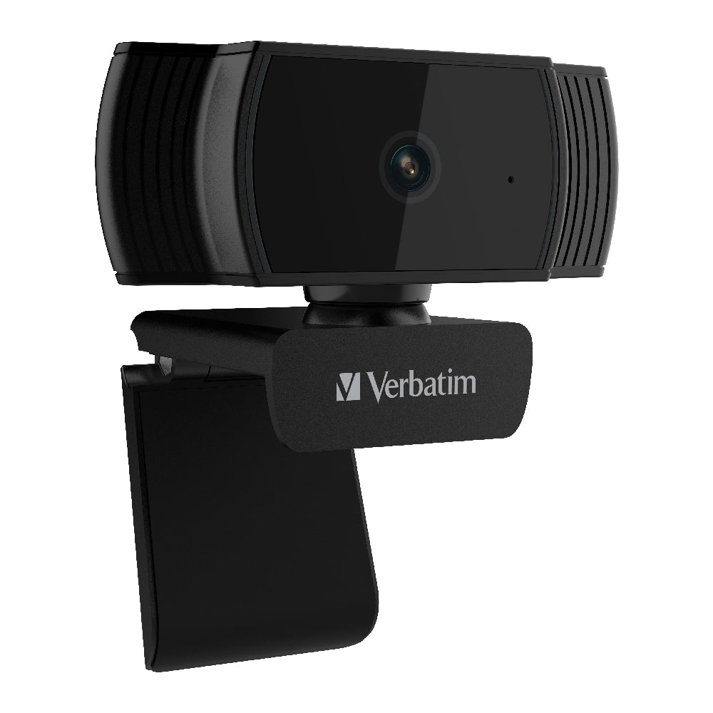 Verbatim Webcam Full HD 1080P with Auto Focus - Black
