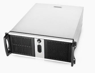 Chenbro RM42300 Black 4U Rackmount Case, No PSU, 2x USB 2.0, External 3x 5.25 ft,Internal 4x 3.5 ft, 1x Slim ODD Slot, 1x 120mm Fan