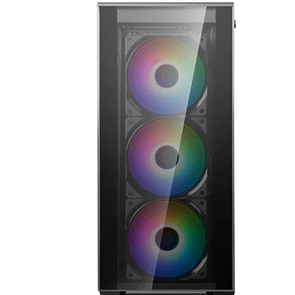 (ex-demo)DeepCool MATREXX 70 ADD-RGB 3F Full Sized Tempered Glass ARGB Case, 3 Preinstalled ARGB Fans