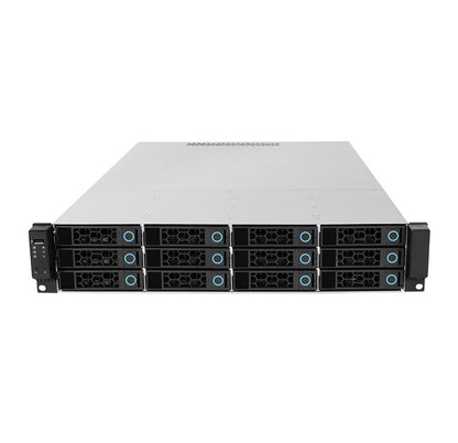TGC Rack Mountable Server Chassis 2U 650mm, 12x 3.5 ft Hot-Swap Bays, 2x 2.5 ft Fixed Bays, up to E-ATX Motherboard, 7x LP PCIe, 2U PSU Required