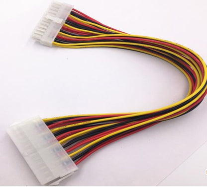 8ware 24 Pin ATX Power Supply Extension Cable Sleeved 30cm Male to Female (204 Pin) Power Supply to Motherboard