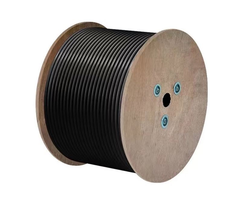 8Ware 350m CAT6A Ethernet Outdoor Underground Shielded External LAN Cable Roll on Rell Box Black Copper Twisted Core PE Jacket 23AWG 305m