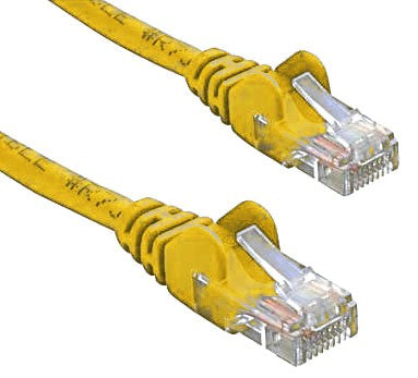 8ware CAT5e Cable 50cm   0.5m - Yellow Color Premium RJ45 Ethernet Network LAN UTP Patch Cord 26AWG CU Jacket