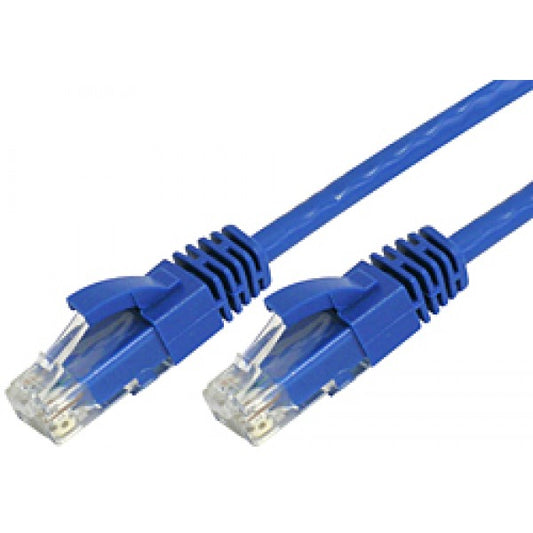 8ware CAT6 Ultra Thin Slim Cable 1m   100cm - Blue Color Premium RJ45 Ethernet Network LAN UTP Patch Cord 26AWG for Data