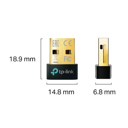 TP-Link UB500 Bluetooth 5.0 Nano USB 2.0 Adapter, Add Bluetooth To Your Devices, Wireless Connectivity, Windows 10 8.1 7, Plug and Play