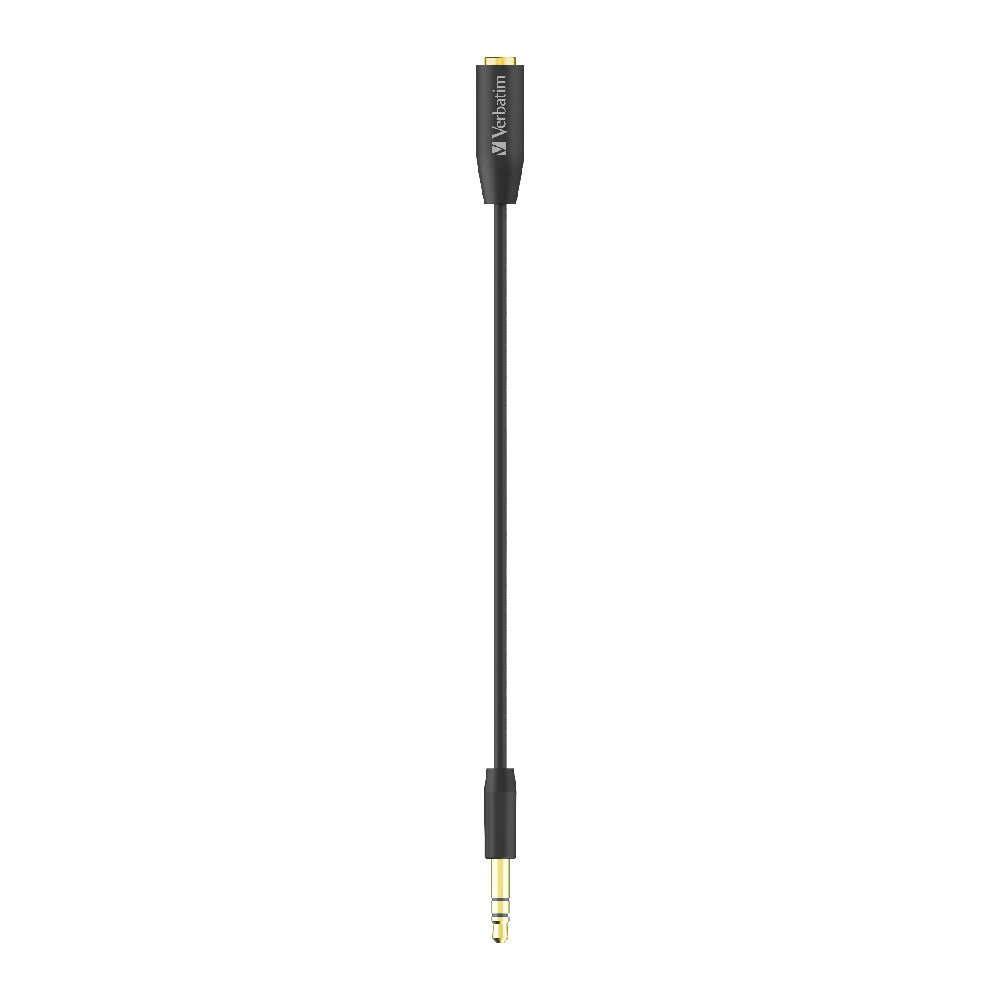 Verbatim 3.5mm 3 Meters - Premium Aux Audio Extension Cable 3m - Black