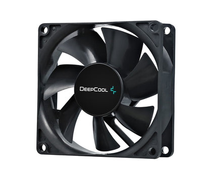 DeepCool 80mm Hydro Bearing Case Fan Molex 20dB 1800rpm 82g, High Quality Black Material, Low RPM