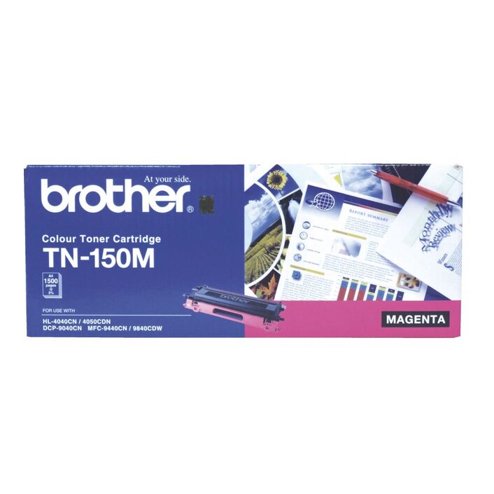 TN-150M COLOUR LASER TONER - STANDARD MAGENTA TONER CARTRIDGE TO SUIT HL-4040CN 4050CDN, DCP-9040CN 9042CDN, MFC-9440CN 9450CDN  9840CDW - 1500 pages