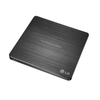 LG GP60NB50 8x Ultra Slim Portable External USB DVD Drive Burner - M Disc Silent Play Jamless Play (LS)  Verbatim 98938 External Slimline