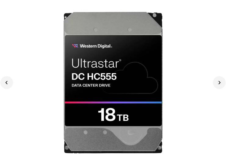 Western Digital WD Ultrastar 18TB 3.5 ft SAS HC555 Data Center HDD Storage
