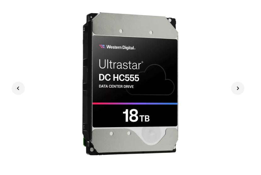 Western Digital WD Ultrastar 18TB 3.5 ft SAS HC555 Data Center HDD Storage