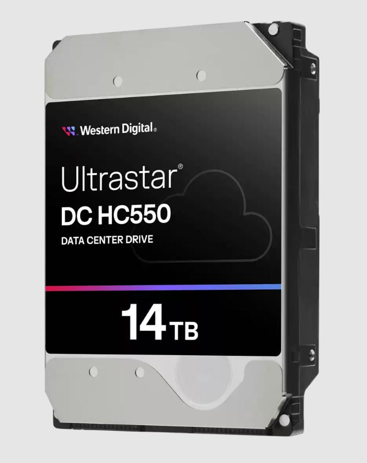 Western Digital WD Ultrastar DC HC550 14TB 3.5 ft SATA  512MB 7200RPM EAMR SE 5yrs Warranty-WUH721814ALE6L4
