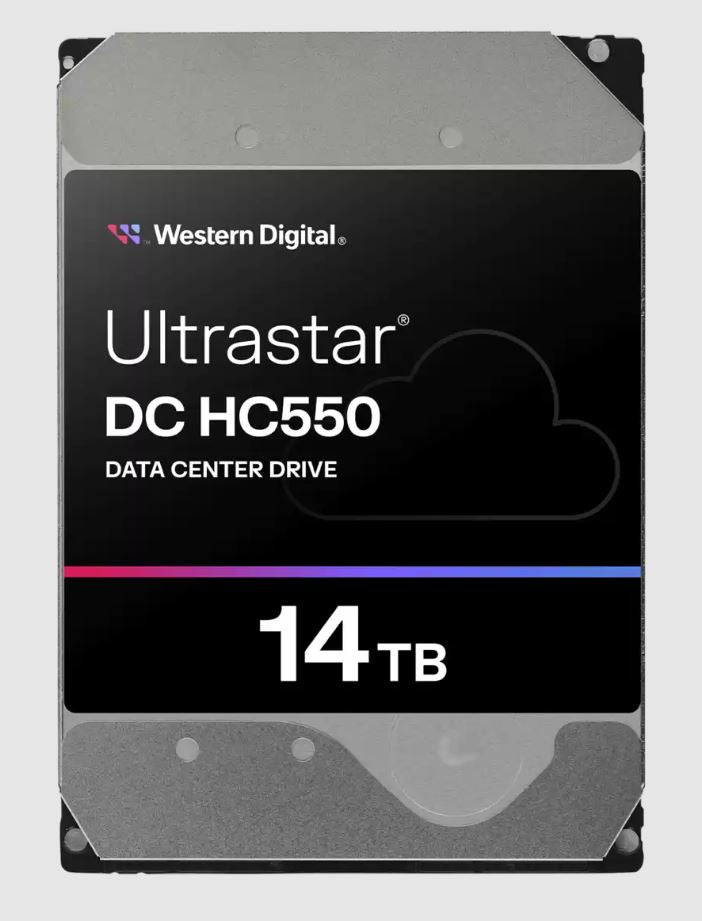 Western Digital WD Ultrastar DC HC550 14TB 3.5 ft SATA  512MB 7200RPM EAMR SE 5yrs Warranty-WUH721814ALE6L4