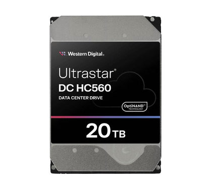 Western Digital WD Ultrastar DC HC560 20TB 3.5 ft SATA 7200 RPM  Cache 512MB 5-year limited warranty WUH722020BLE6L4 0F38785 (Base SE)