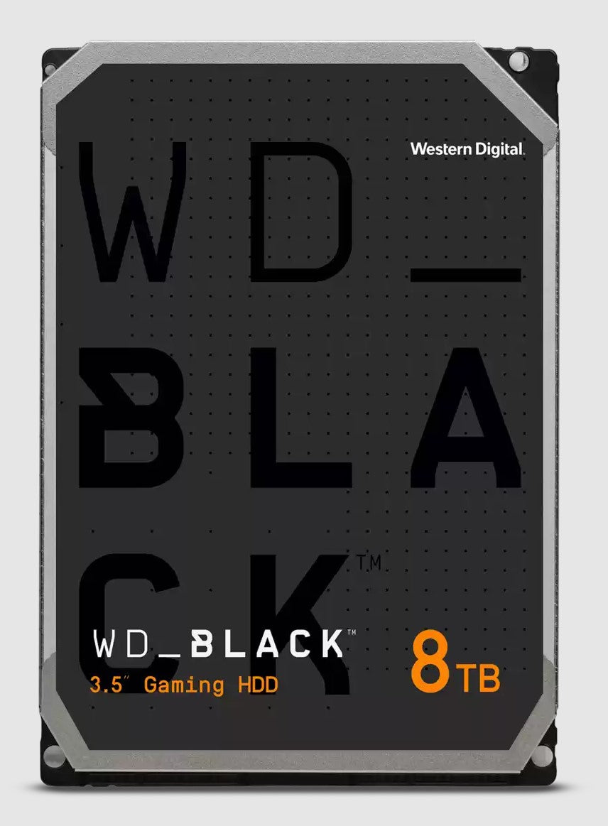 Western Digital WD Black 8TB 3.5 ft HDD SATA 6gb s 7200RPM 256MB Cache CMR Tech for Hi-Res Video Games 5yrs Wty ~WD8002FZBX