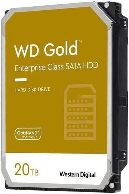 Western Digital Gold 20TB 3.5 ft Enterprise Class SATA 6 Gb s HDD 7200 RPM Cache Size 512MB 5-Year Limited Warranty (LS) - replacement of WD203KRYZ