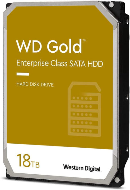 Western Digital Gold 18TB 3.5 ft Enterprise Class SATA 6 Gb s HDD 7200 RPM Cache Size 512MB 5-Year Limited Warranty