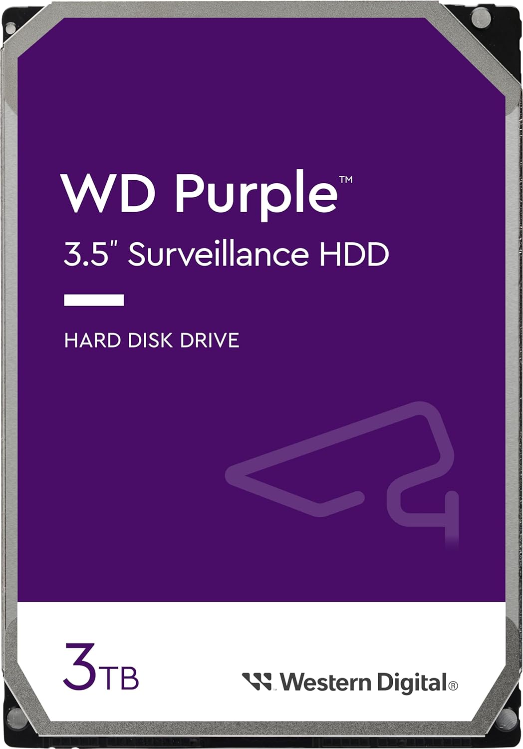 Western Digital WD Purple 3TB 3.5 ft SATA Surveillance HDD 256MB Cache 3-Year Limited Warranty