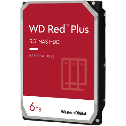 Western Digital WD Red Plus 6TB 3.5 ft NAS HDD SATA3 6Gb s 5400RPM 256MB Cache CMR 24x7 8-bays NASware 3.0 CMR Tech 3yrs wty WD60EFPX