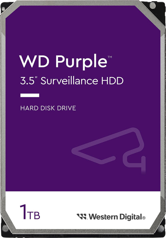 Western Digital WD11PURZ WD Purple 1TB 3.5 ft Surveillance HDD 5400RPM 64MB SATA3 110MB s 3yrs  limited warranty