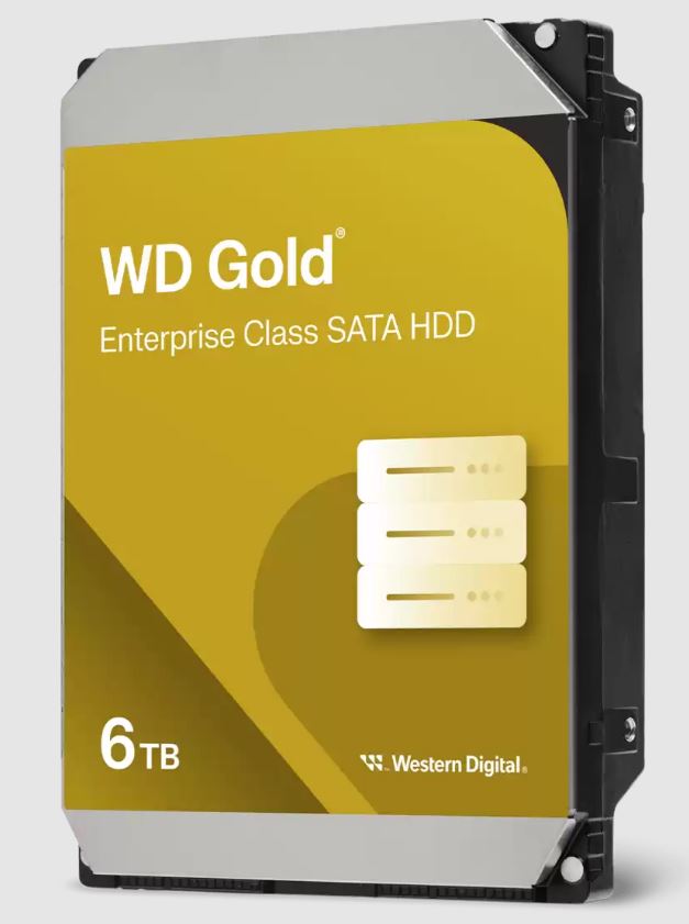 Western Digital Gold 6TB 3.5 ft Enterprise Class SATA 6 Gb s HDD 7200 RPM Cache Size  256MB 5-Year Limited Warranty