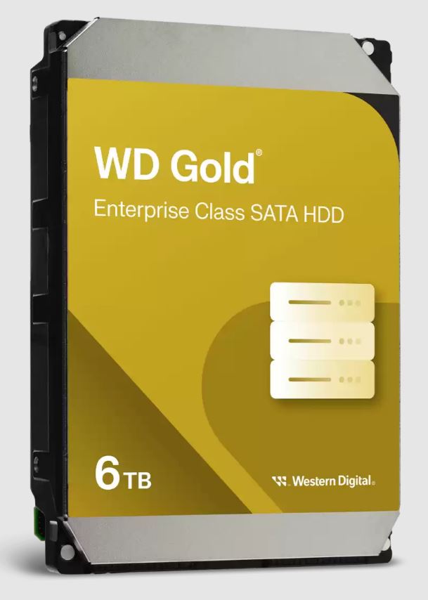 Western Digital Gold 6TB 3.5 ft Enterprise Class SATA 6 Gb s HDD 7200 RPM Cache Size  256MB 5-Year Limited Warranty