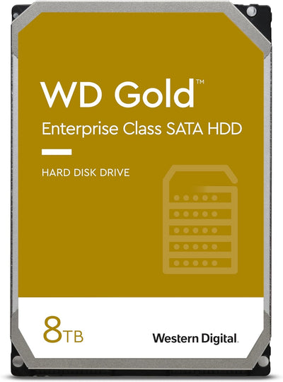 Western Digital Gold 8TB 3.5 ft Enterprise Class SATA 6 Gb s HDD 7200 RPM Cache Size  256MB 5-Year Limited Warranty