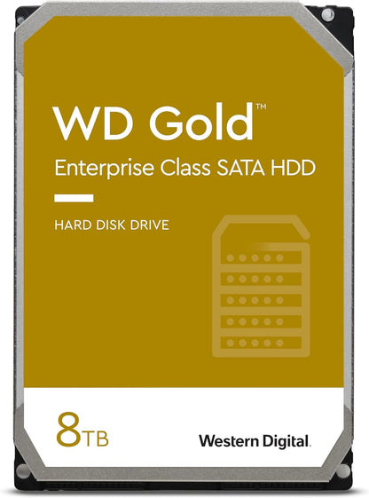 Western Digital Gold 8TB 3.5 ft Enterprise Class SATA 6 Gb s HDD 7200 RPM Cache Size  256MB 5-Year Limited Warranty