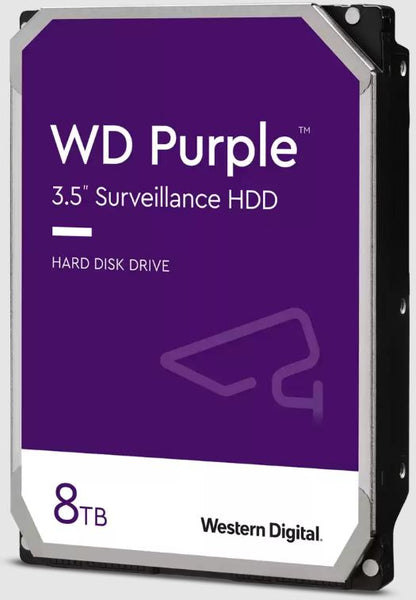 Western Digital WD Purple 8TB 3.5 ft Surveillance HDD 256MB Cache SATA  3-Year Limited Warranty