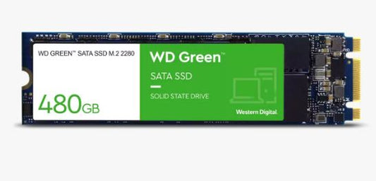 Western Digital WD Green SATA SSD M.2 2280 - 480GB 545MB s, up to 1M hours MTTF  3-Year Limited Warranty