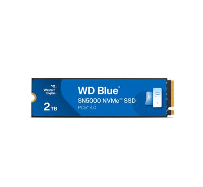 Western Digital WD Blue SN5000 NVMe 2TB SSD M.2 2280, 5,150MB s R 4,850MB s W, 650K IOPS R   770K IOPS W, PCIe Gen4 x4, 5-Y Warranty