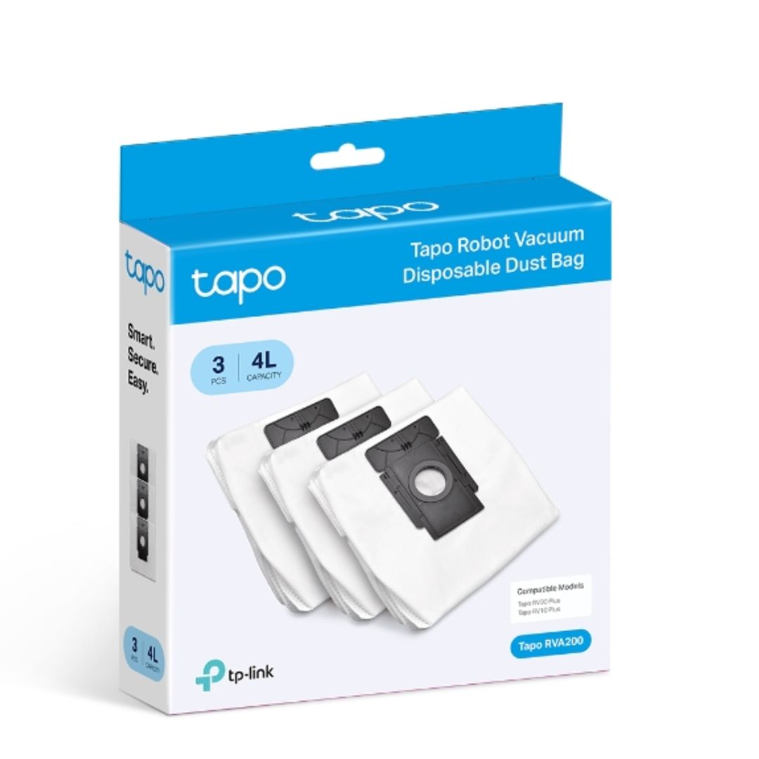 TP-Link Tapo RVA200 Tapo Robot Vacuum Disposable Dust Bag Compatible Models: Tapo RV30 Plus RV30C Plus RV30C Mop Plus  RV20 Mop Plus RV20 Plus RV10 Pl