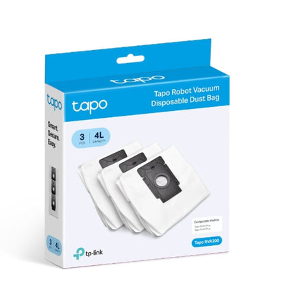 TP-Link Tapo RVA200 Tapo Robot Vacuum Disposable Dust Bag Compatible Models: Tapo RV30 Plus RV30C Plus RV30C Mop Plus  RV20 Mop Plus RV20 Plus RV10 Pl