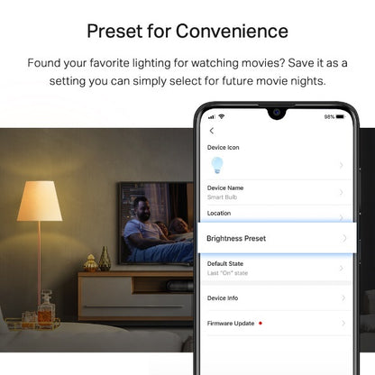 TP-Link Tapo L510E Smart Light Bulb Edison Fitting, Dimmable, No Hub Required, Voice Control, Schedule  Timer 2700K 8.7W 2.4 GHz 802.