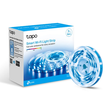 TP-Link Tapo L900-5 Smart Wi-Fi Light Strip, Flexible Length, 3M Adhesive, Energy Saving, Voice Control, No Hub Required, 5000101.6 mm