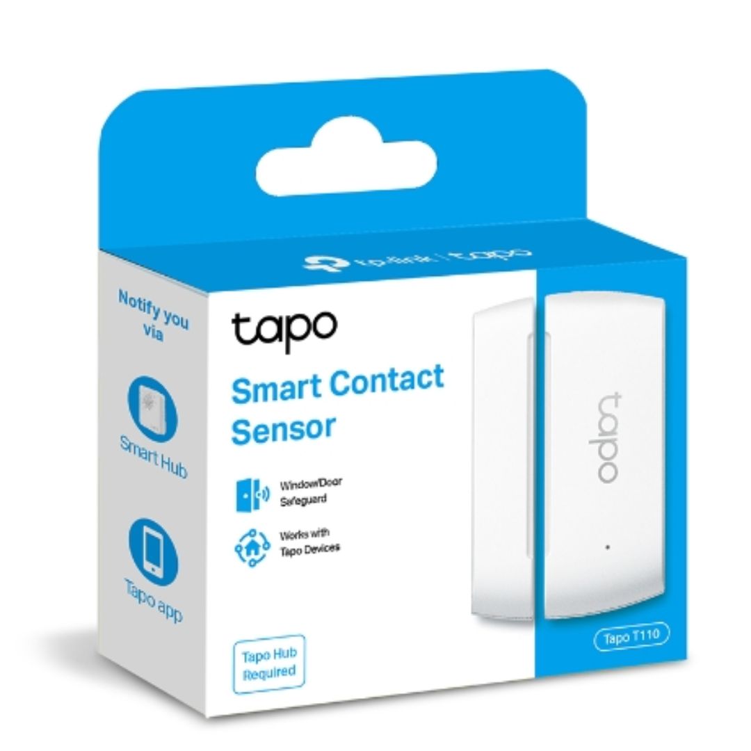 TP-Link Tapo Smart Contact Sensor, Window Door Safeguard, Instant App Notification, Smart Action Support (Tapo T110)